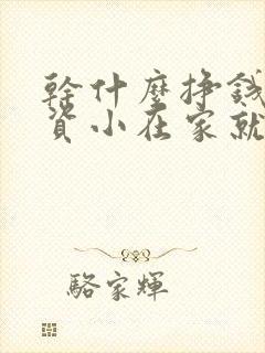 干什么挣钱快投资小在家就可以做