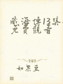 藏海传13集全免费观看
