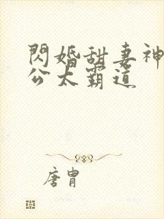 闪婚甜妻神秘老公太霸道