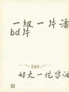 一级一片潘金莲bd片
