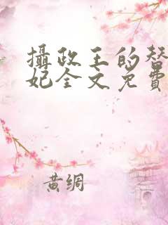 摄政王的替嫁王妃全文免费阅读