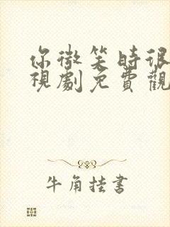 你微笑时很美电视剧免费观看高清