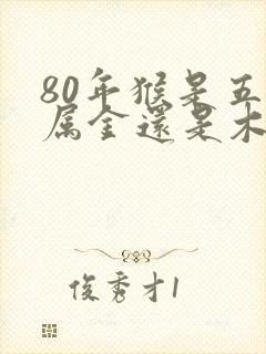 80年猴是五行属金还是木