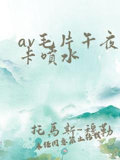 av毛片午夜不卡喷水