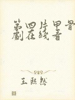 第四片甲骨电视剧在线看