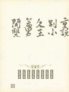 开篇久别重逢的双男主小说调教女主