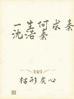 一生何求秦菲雪沈浩秦
