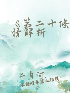 《第二十条》剧情解析