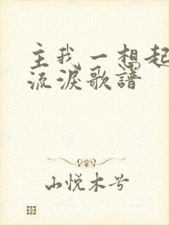 主我一想起你就流泪歌谱