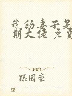 我的妻子是大乘期大佬 免费下载