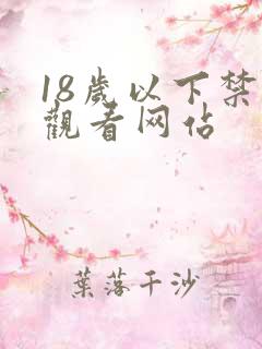 18岁以下禁止观看网站