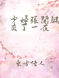 少妇张开腿让我爽了一夜