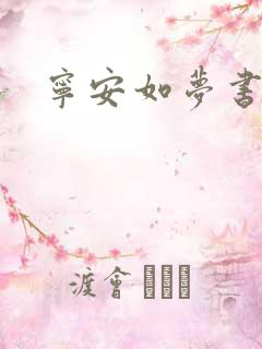 宁安如梦书原著