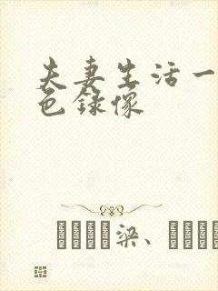 夫妻生活一级黄色录像