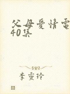 父母爱情电视剧40集