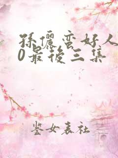 孙俪蛮好人生40最后三集