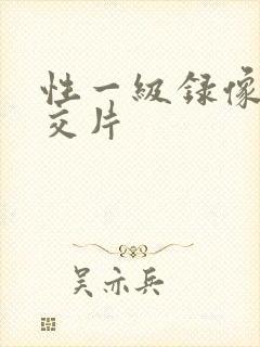 性一级录像片片交片