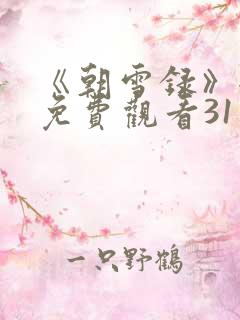 《朝雪录》全集免费观看31