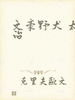 文豪野犬 太宰治