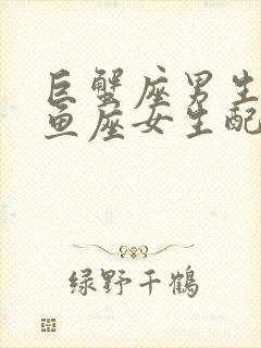 巨蟹座男生和双鱼座女生配对指数