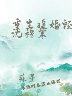 重生暖婚轻宠妻沈穆寒