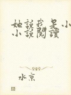 她说我是小妖精小说阅读