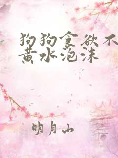 狗狗食欲不振吐黄水泡沫