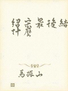 绍宋最后结局是什么