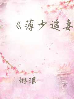 《薄少追妻成瘾