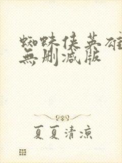 蜘蛛侠英雄无归无删减版