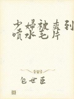 少妇被爽到高潮喷水毛片