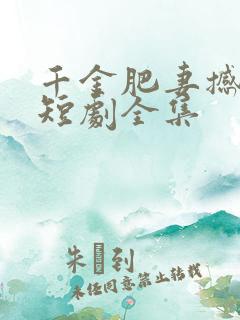 千金肥妻撼武林短剧全集