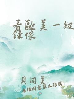 看欧美一级黄色录像