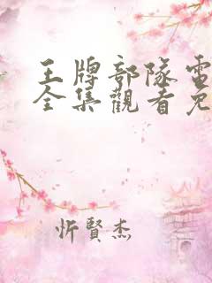 王牌部队电视剧全集观看免费