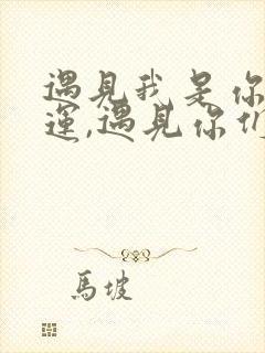 遇见我是你的幸运,遇见你们是我的幸运