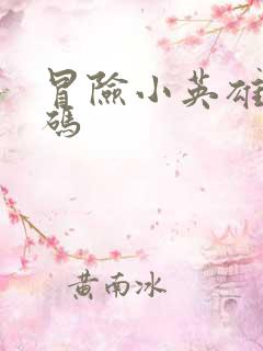 冒险小英雄兑换码