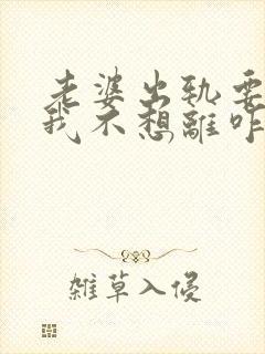 老婆出轨要离婚我不想离咋办