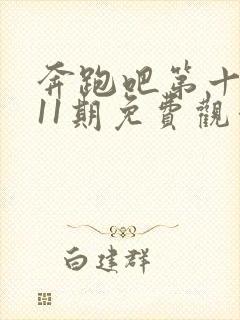 奔跑吧第十一季11期免费观看