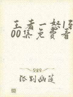 王者一怒1到100集免费看