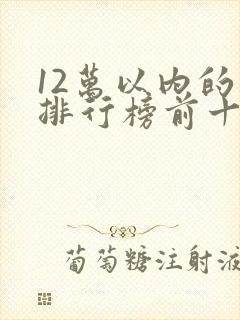 12万以内的车排行榜前十名