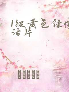1级黄色录像生活片