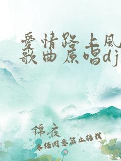 爱情路上风雨多歌曲原唱dj