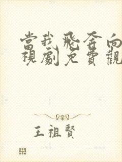 当我飞奔向你电视剧免费观看番外