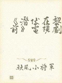 《潜伏在黎明之前》电视剧