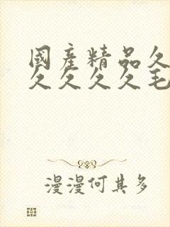 国产精品久久久久久久久毛片