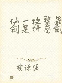 仙一攻击最高的剑是什么剑