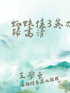 蜘蛛侠3英雄无归高清