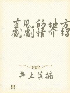 有风的地方电视剧剧情介绍