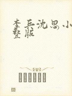 李兵沈思小说完整版