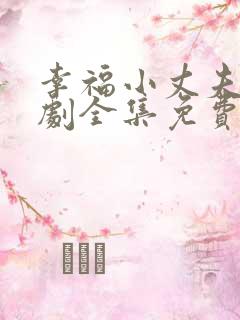 幸福小丈夫电视剧全集免费